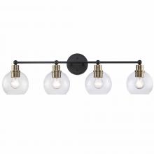  22224 AG-BK - Vanity Lighting Antique Gold/Black